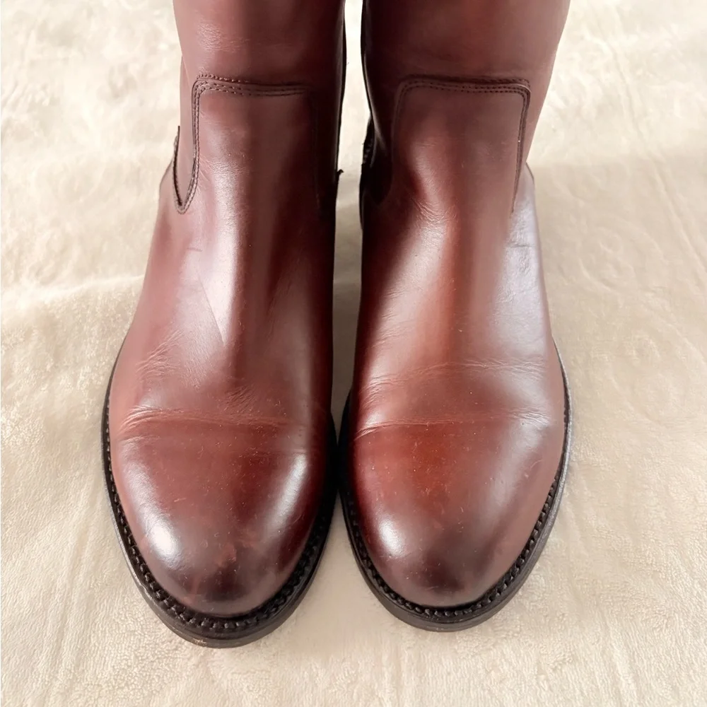 Frye Tall Riding Boots in Chestnut - Picture 2 of 10